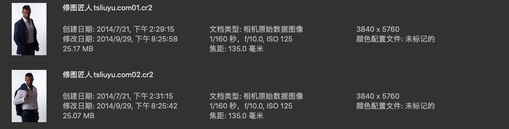 修图练习原图 RAW原生CR2格式 西装革履的国外男模特棚拍照 人像原图 第1张
