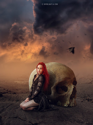 rafya photoshop后期合成视频 骷髅女孩 视频案例 第1张-修图人 rafya photoshop后期合成视频 骷髅女孩 视频案例 第1张