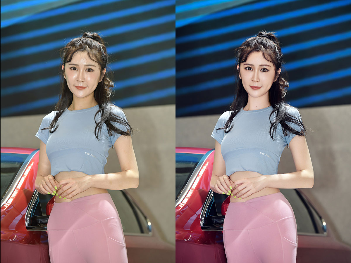 PS修图练习 国产车模精修调色完整案例（附素材） 修图练习 第1张